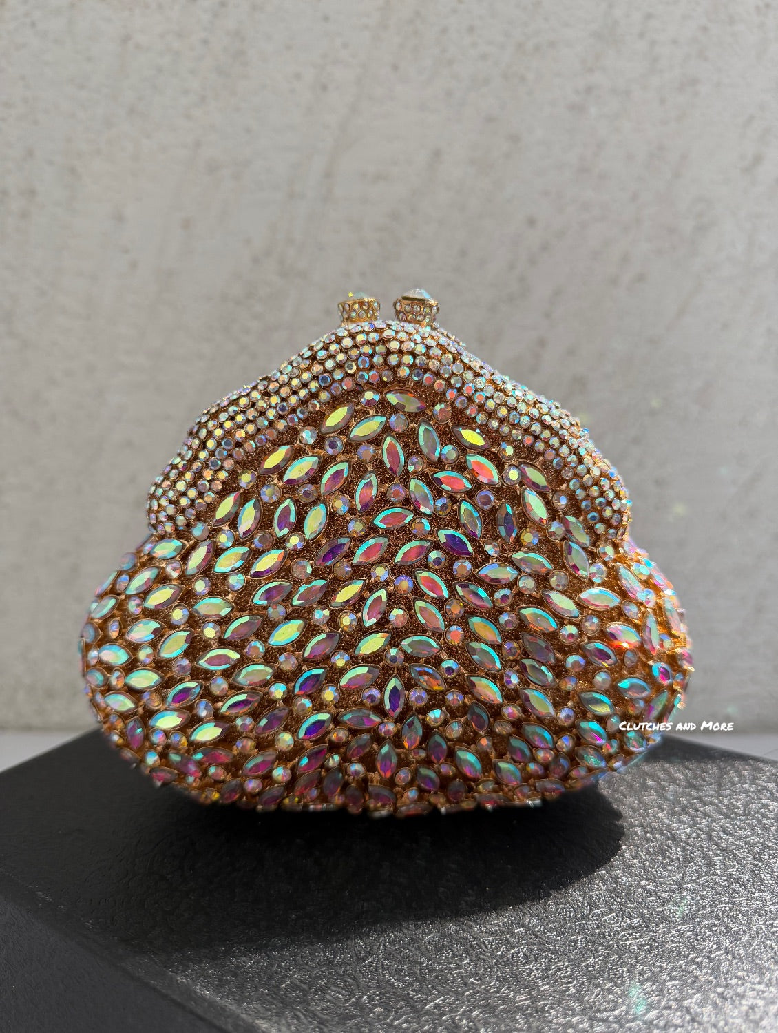 Aurora Bloom Crystal Clutch