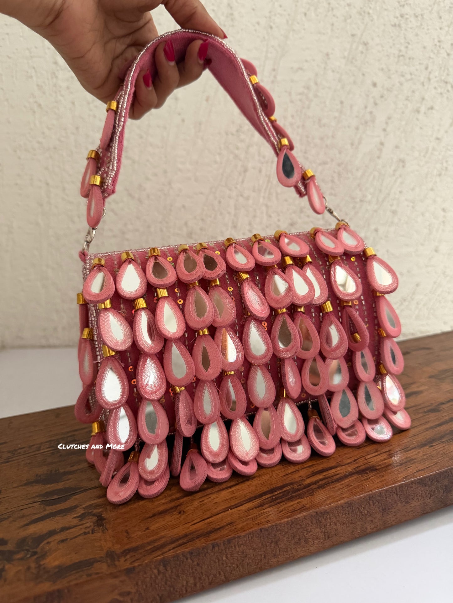 Mirror Flap Bag Pink