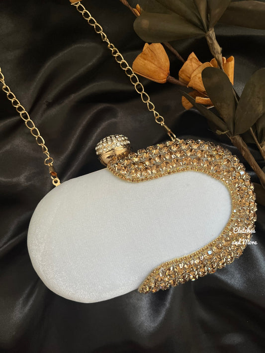 White Capsule Diamond clutch