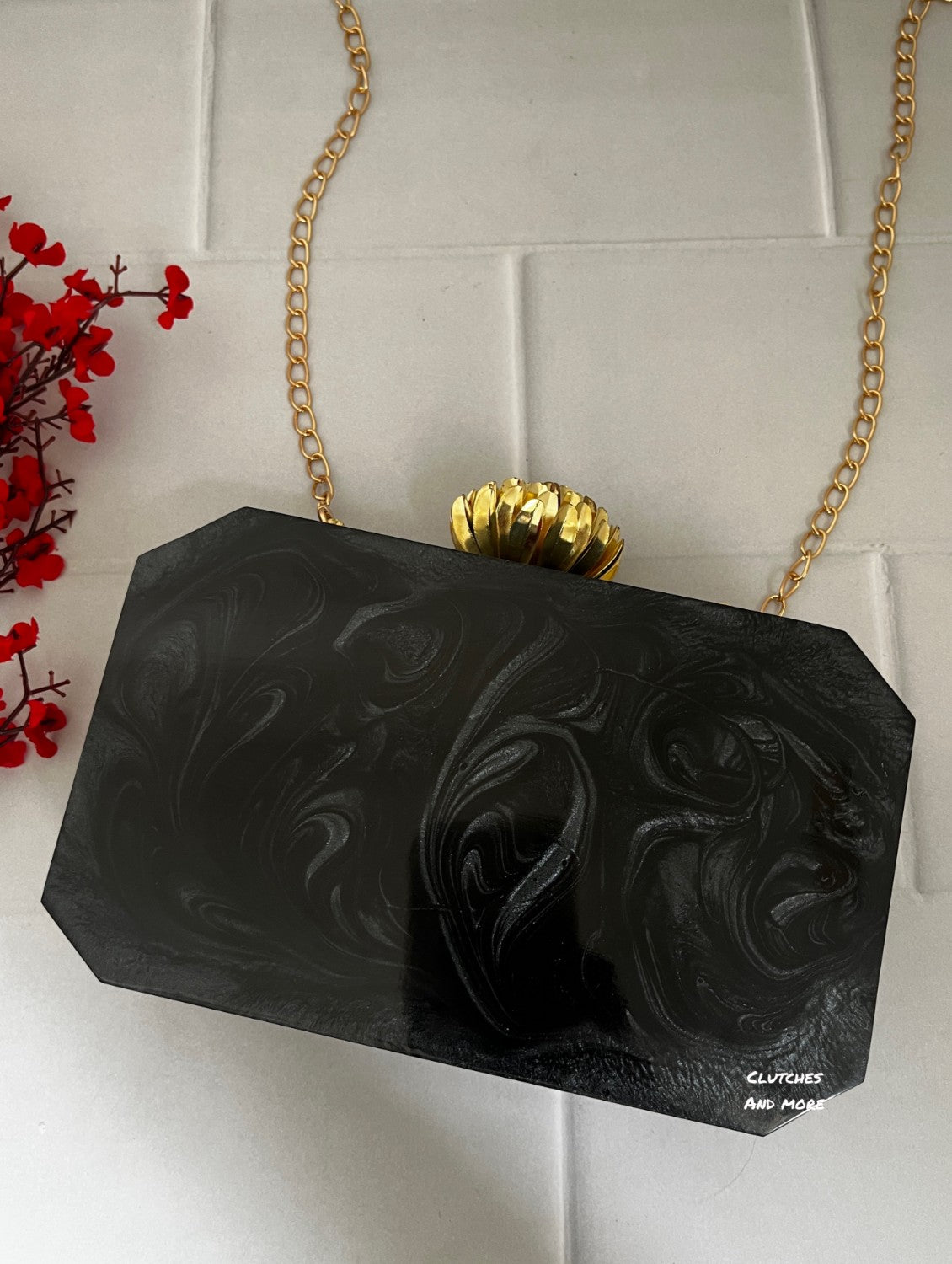 Dreamy Name Clutch Black