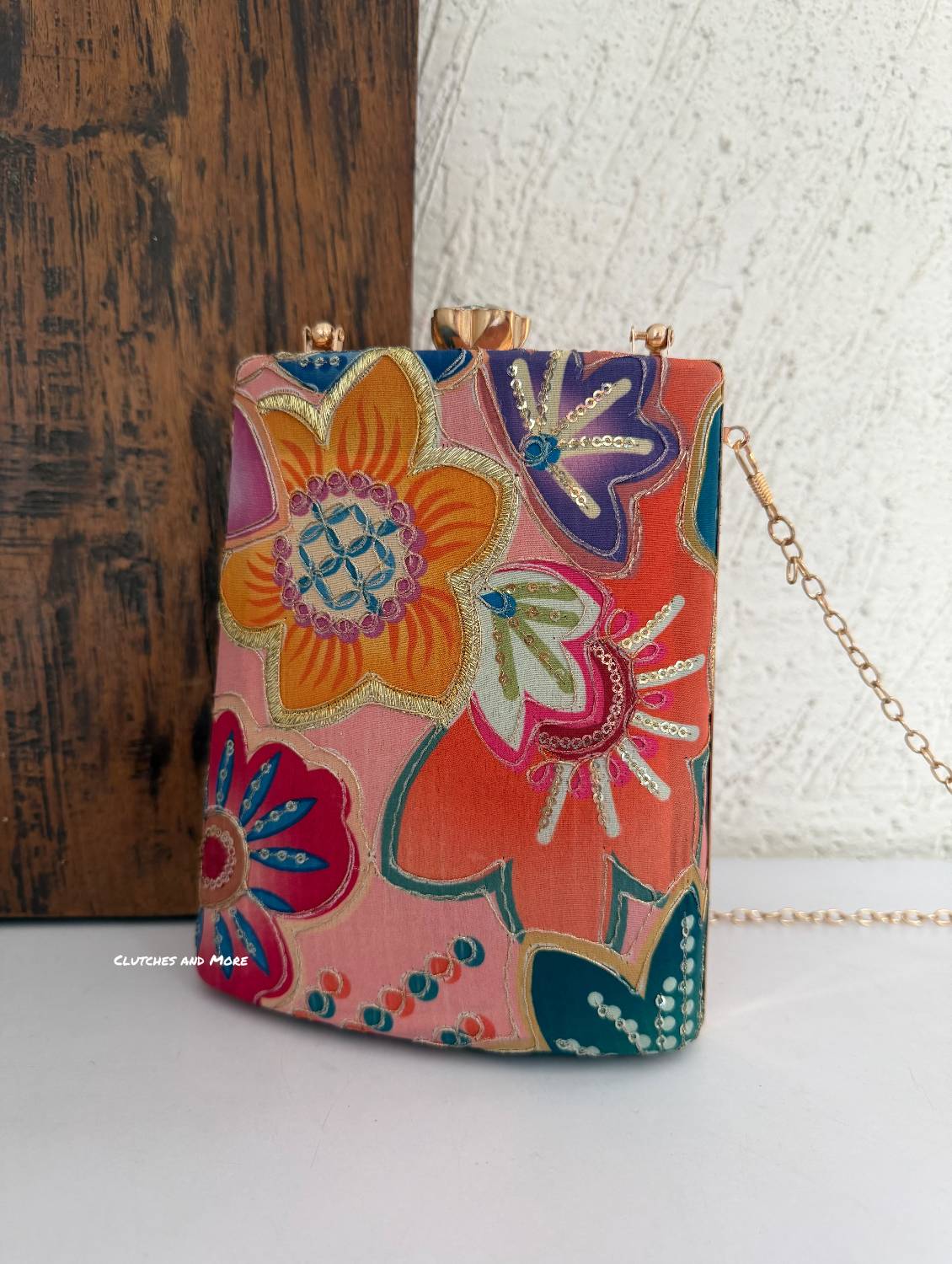 Jasmine Floral Bag with Handle Multicolored (Copy)