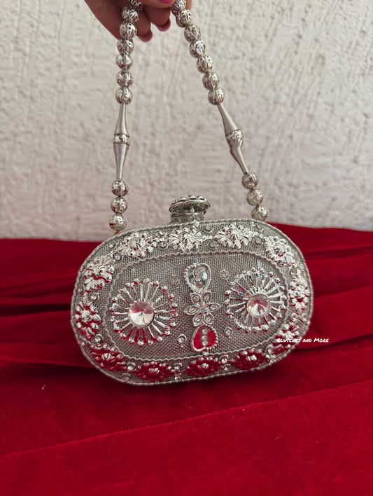 Mini Metal Capsule Bag Silver