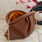 Woven Batua Bag Tan Brown