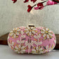 Alya pink capsule Clutch