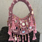 Chandni Pink Mirror Bag