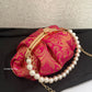Banarsi Batua Bag Rani Pink