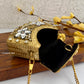 Kasika Kundan Brass Clutch Mini Gold