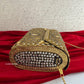 Kasika Kundan Brass Clutch Gold Nude