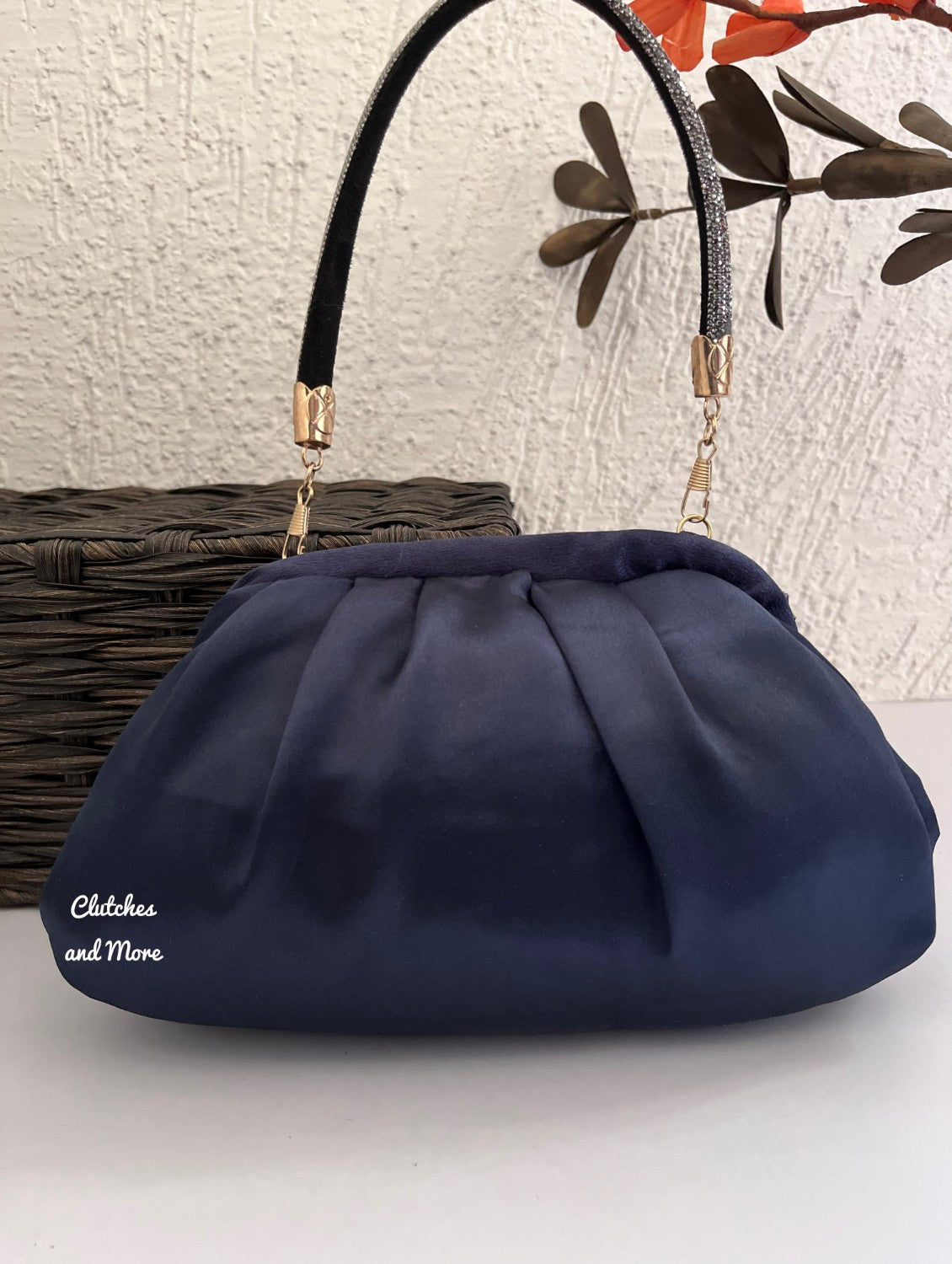 Delilah Batua Bag Black-Blue