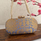 Adaa Banarsi Clutch Silver