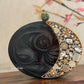 Moonstone Royal Resin Clutch Black