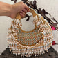 Alice Crystal Bag Gold White