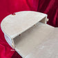 Luxury Rosetta Leaf Flap Bag White