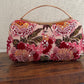 Poppy Floral Capsule Clutch Pink Red Multicoloured