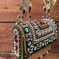 Luxe Multicolored Beaded Flap Bag