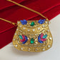 Kasika Kundan Brass Clutch Mini MultiColoured