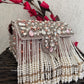 Premium Tassle Box clutch Onion Pink