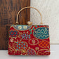 Lakhnawi Chikankari Bag Red (Copy)