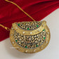 Kasika Kundan Brass Clutch Mini Green