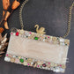 Embellished  White Resin Clutch