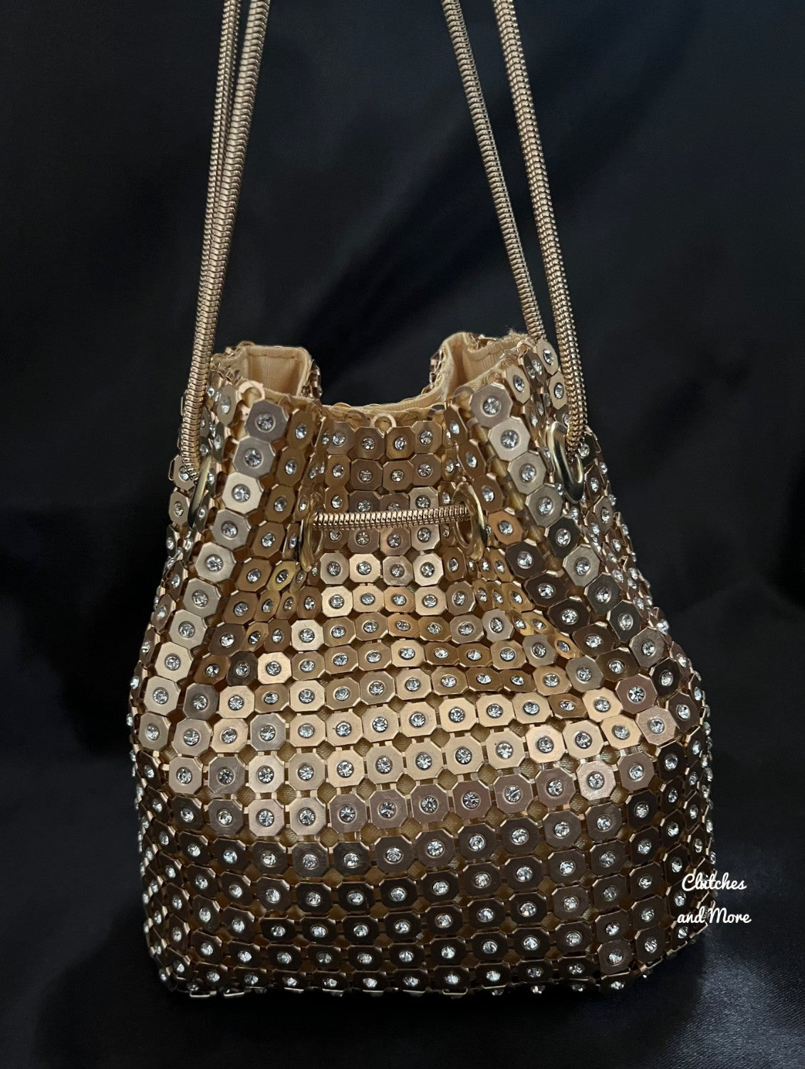 Gold Bucket Bag