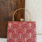 Rainbow Chikankari Bag Red