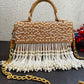 Luxe tassle flap bag Gold