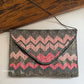 Grey Pink  Envelope Bag