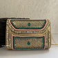 Kasika Kundan Brass Clutch Multicolored