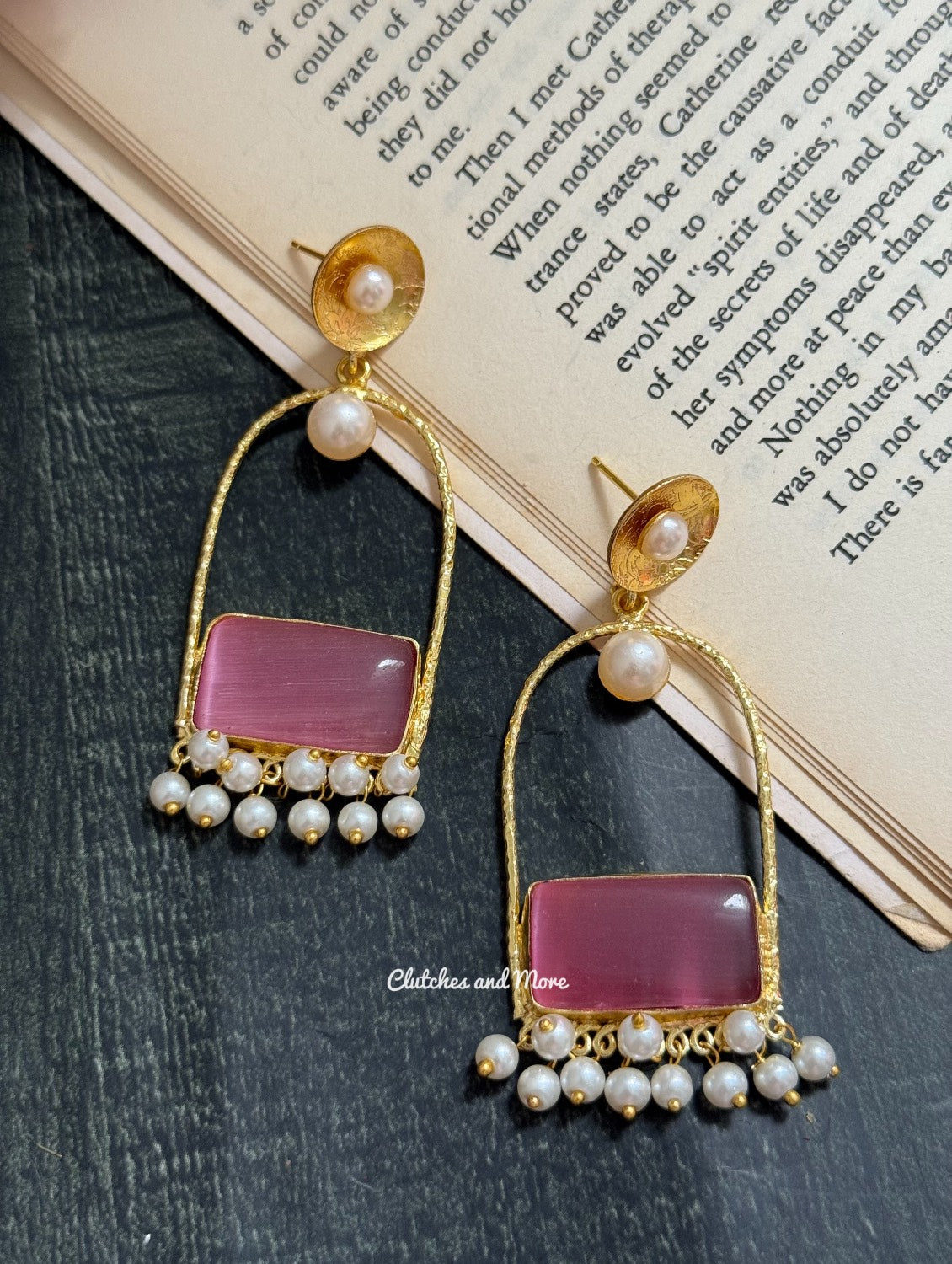Gulnaaz Earrings Pink