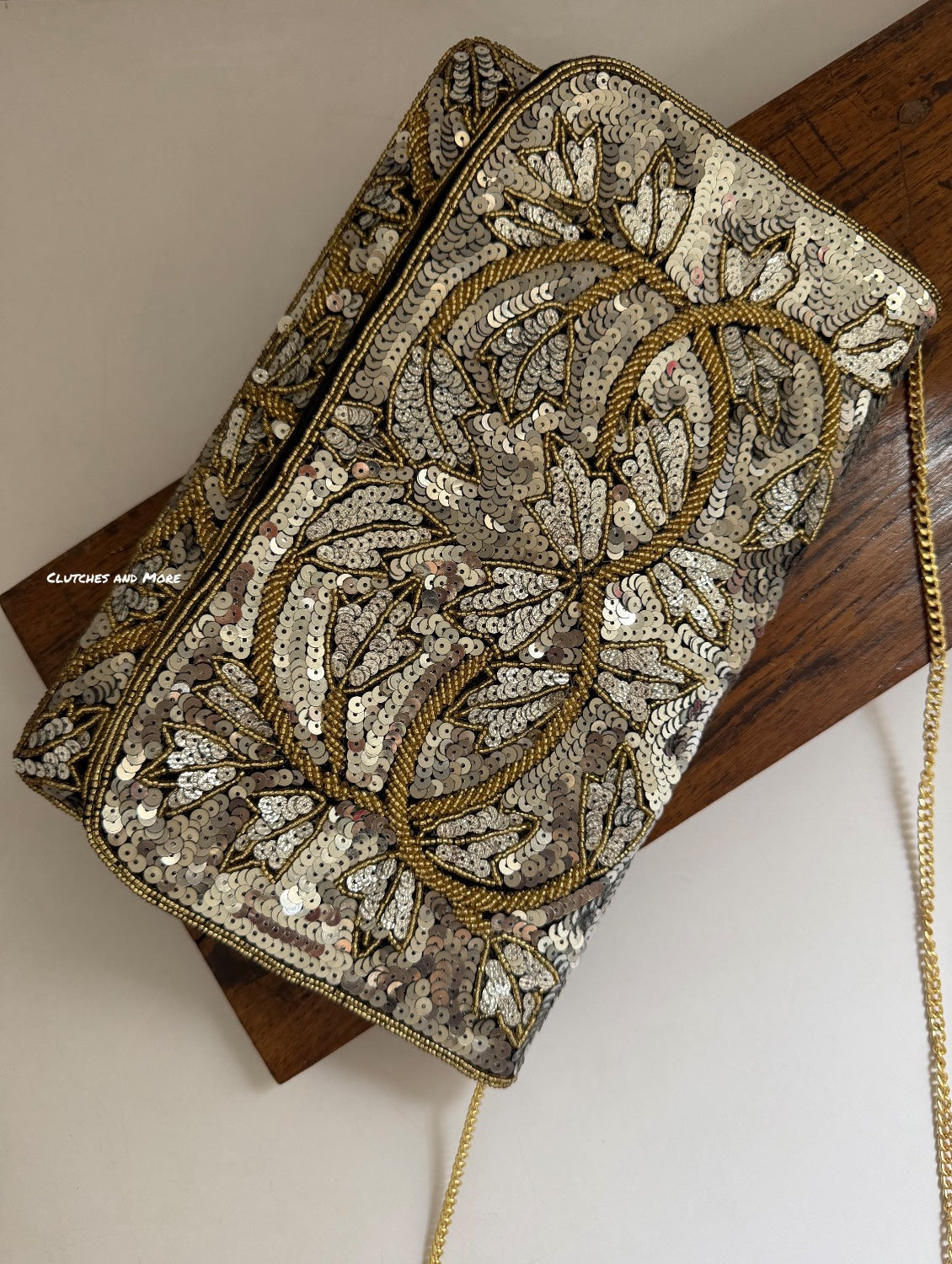 Sliver Gold  Envelope Bag