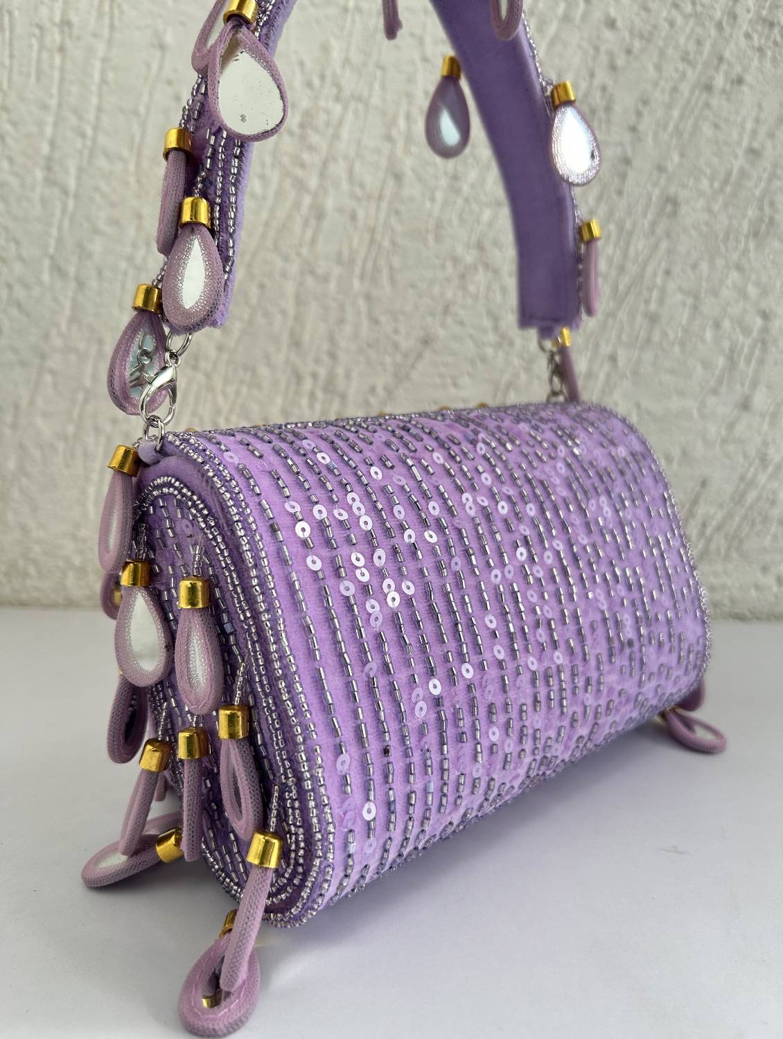 Mirror Flap Bag Lavender