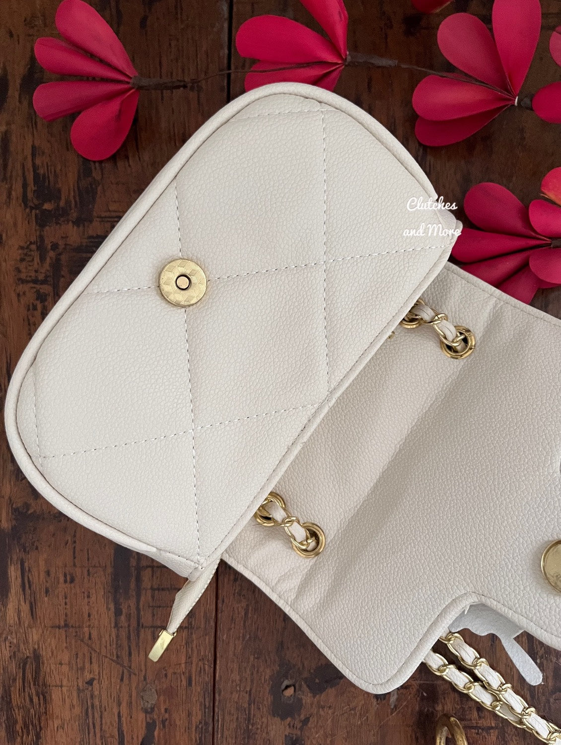 Butterfly White Sling Bag