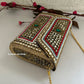Kasika Kundan Brass Clutch Multicolored