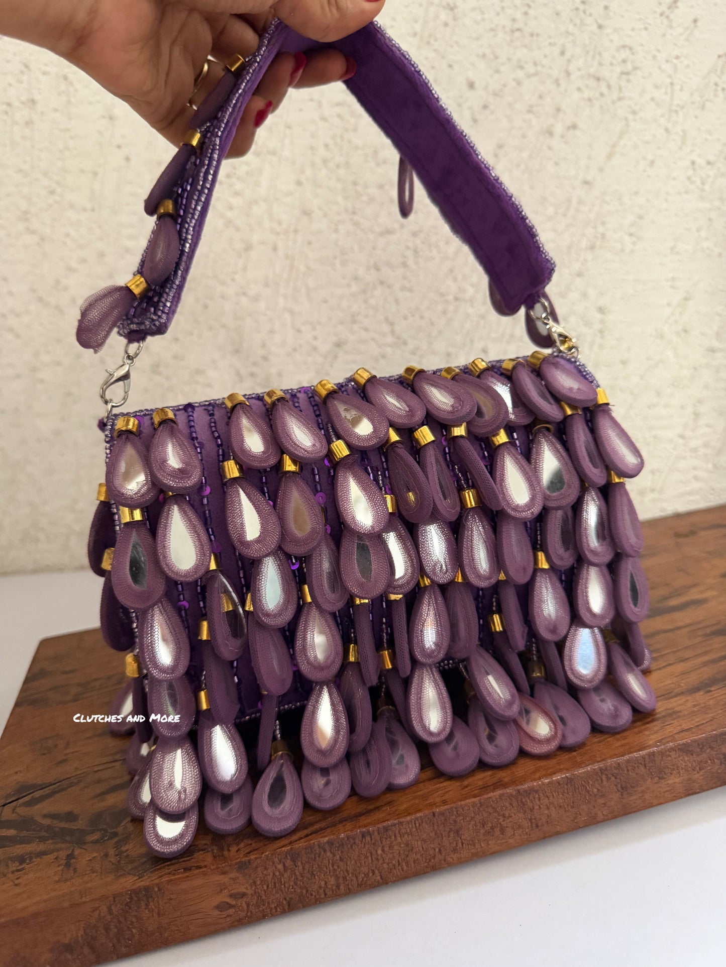 Mirror Flap Bag Purple