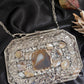 Mother of pearl luxury clutch Silver