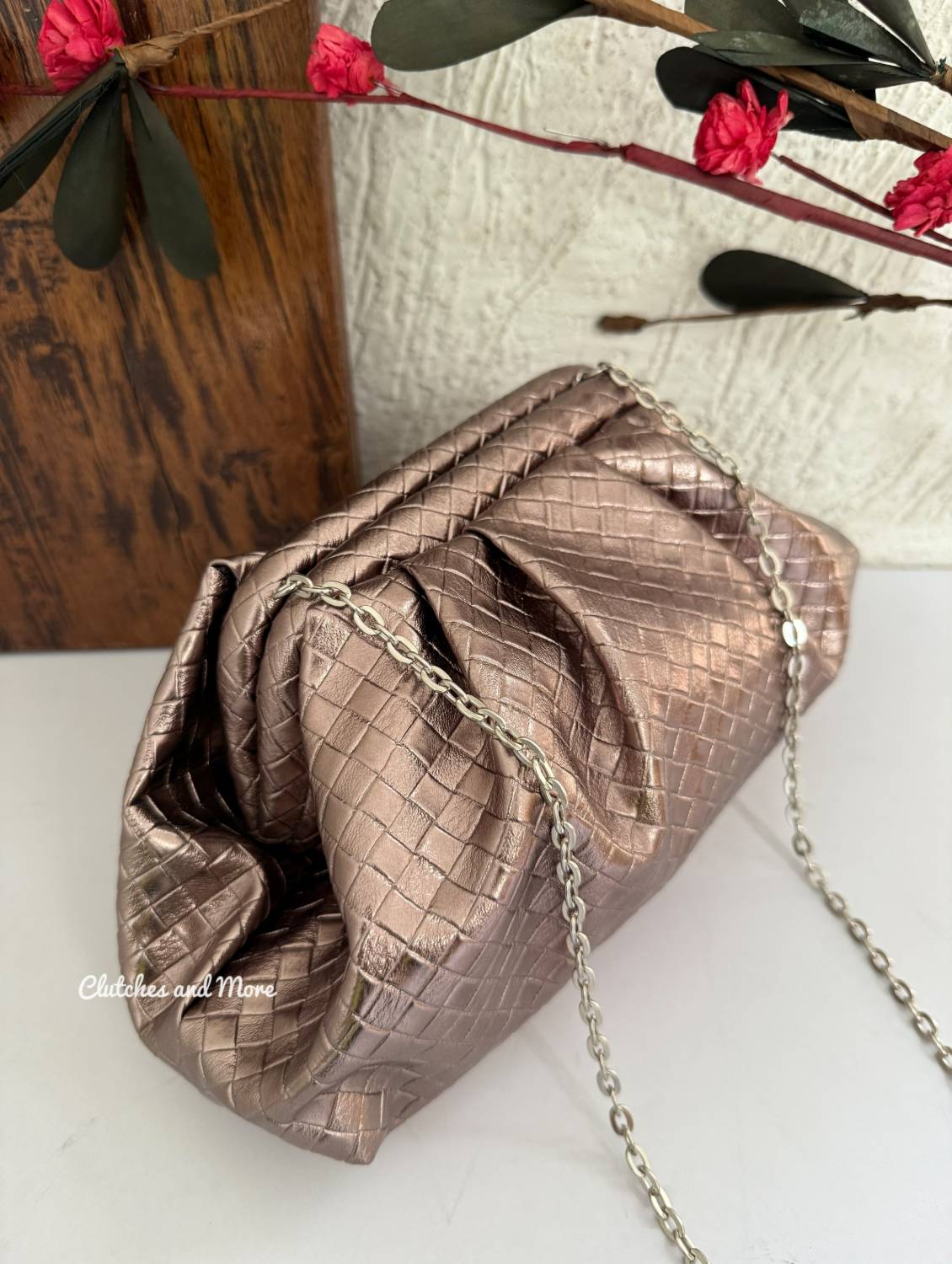Cloud Bag Metallic Gunmetal