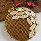 Mother of pearl Luxury Clutch Gold