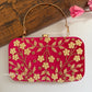 Maahi Pink Handwork Clutch Bag