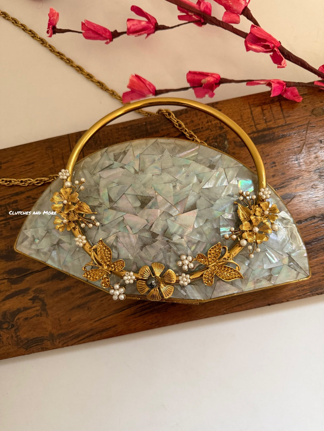 Florence Mother of Pearl Clutch