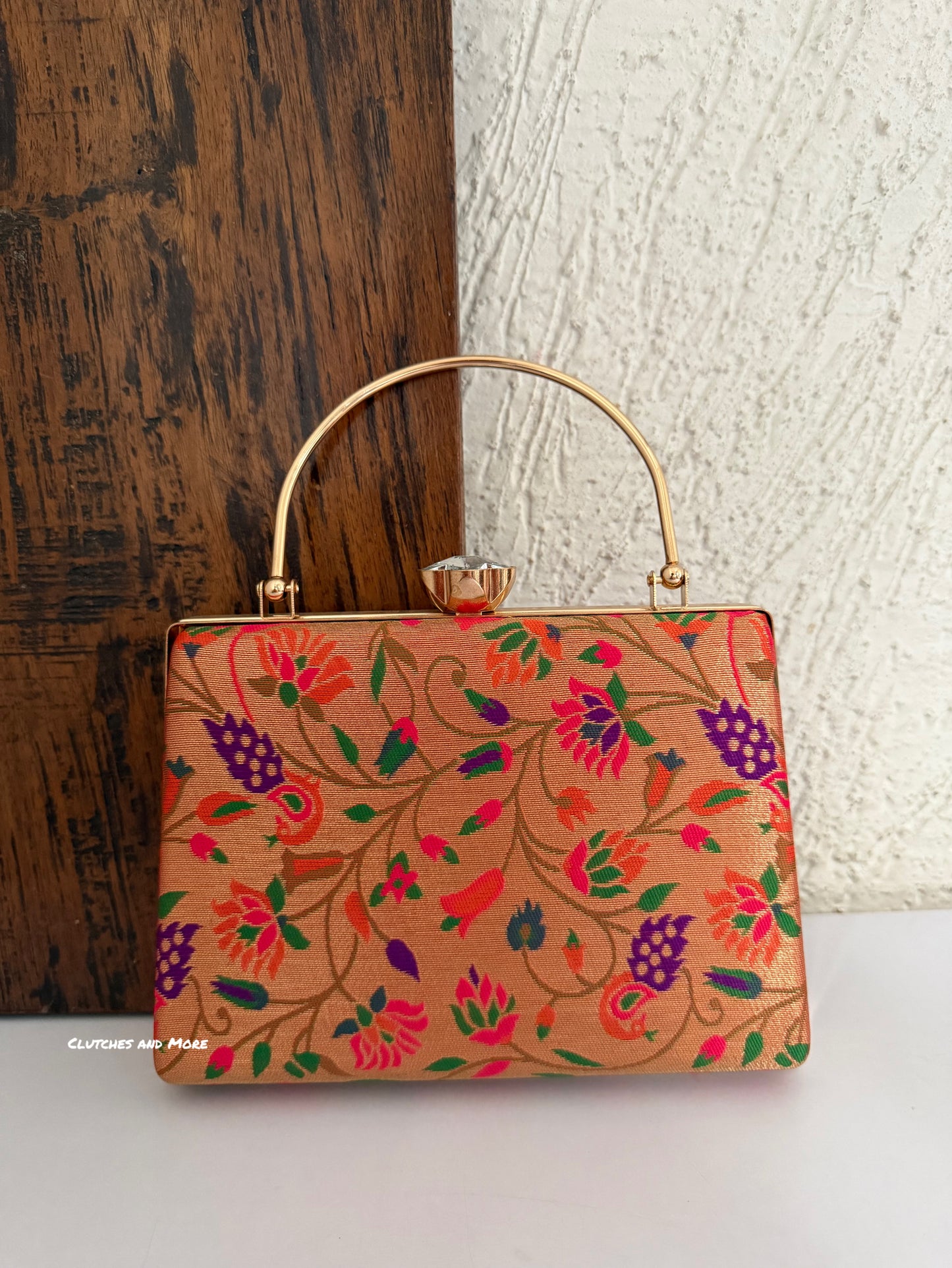 Paithani Clutch Multicolored