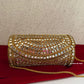 Kasika Kundan Brass Clutch Cylindrical Gold