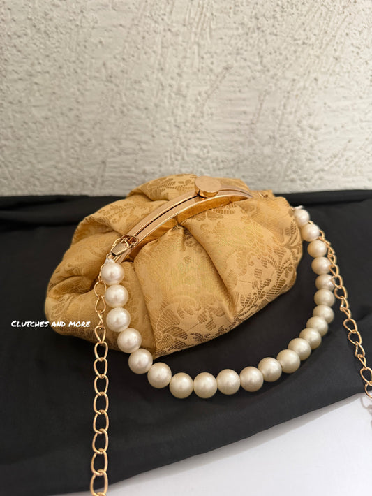 Banarsi Batua Bag Gold