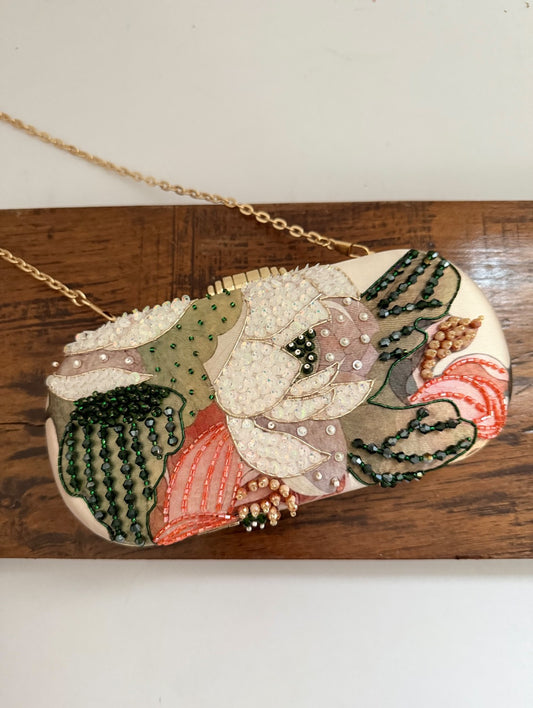 Poppy Floral Capsule Clutch Multi Shade