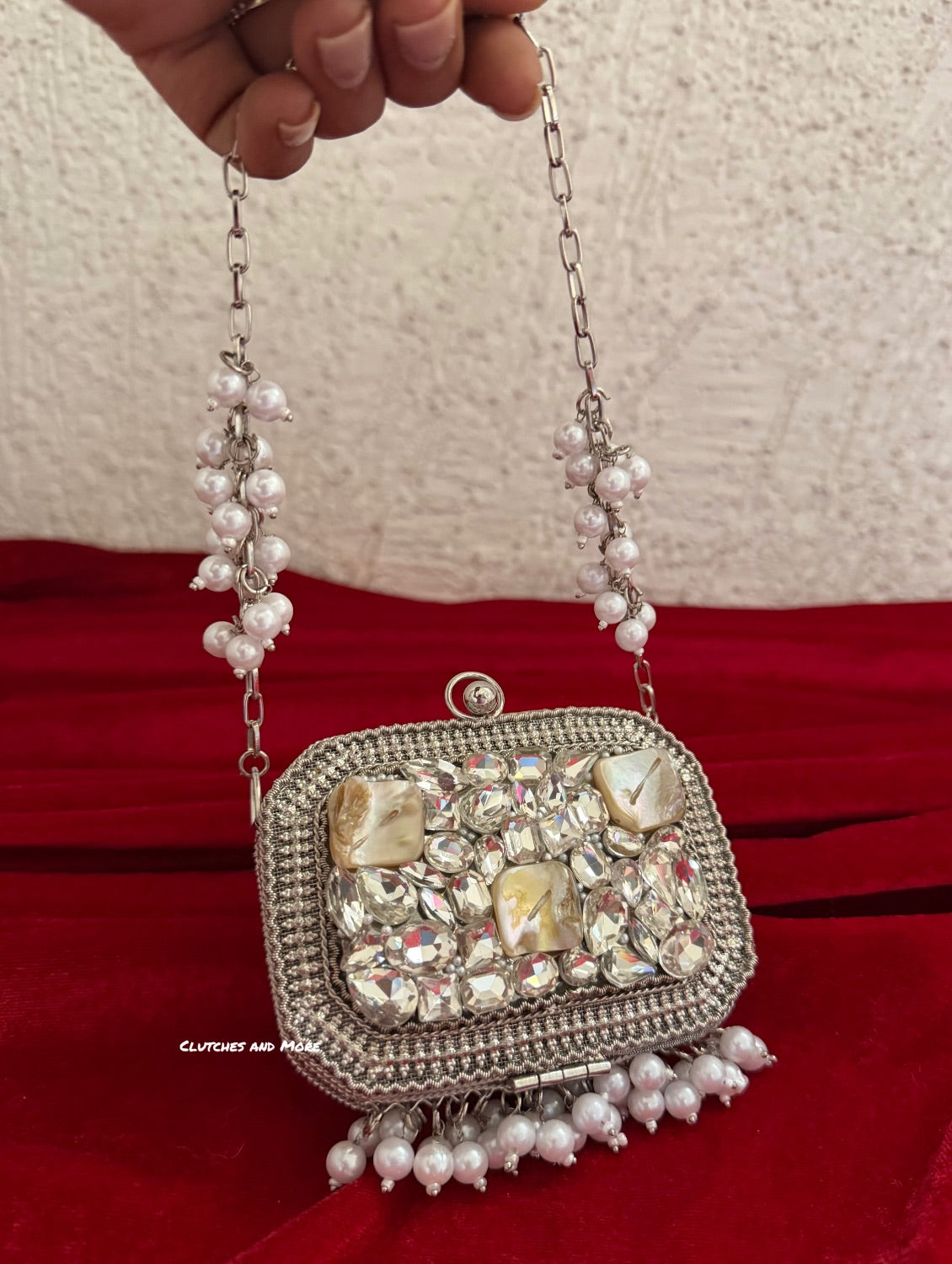 Zareen Mini Metal Bag Sliver
