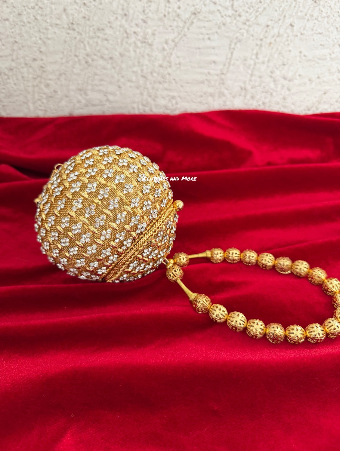 Mini Metal Potli Bag Gold