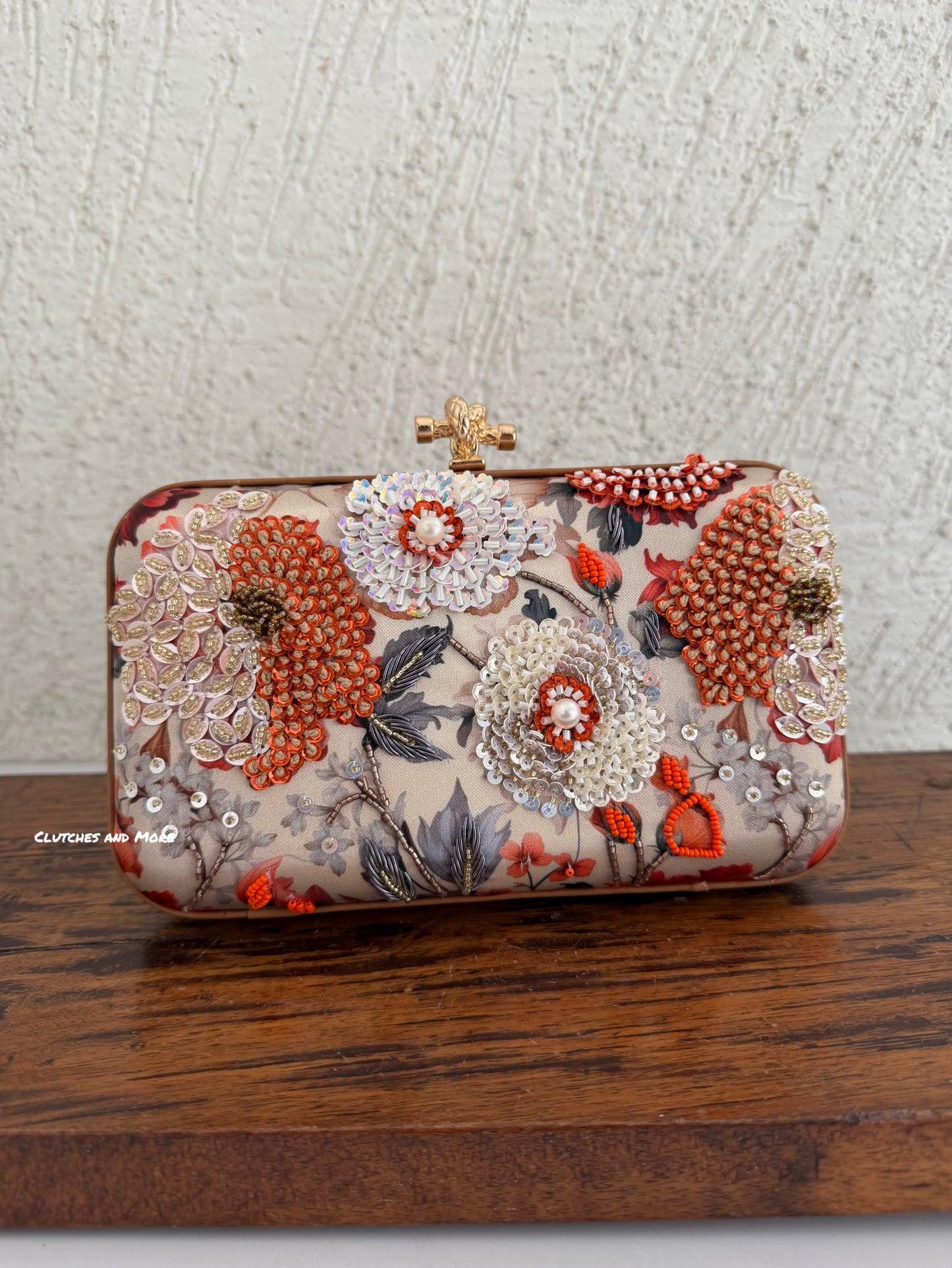 Poppy Floral Clutch  Multicoloured