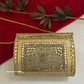 Kasika Kundan Brass Clutch Multicolored