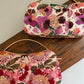 Poppy Floral Capsule Clutch Pink Multicoloured