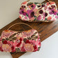 Poppy Floral Capsule Clutch Pink Multicoloured